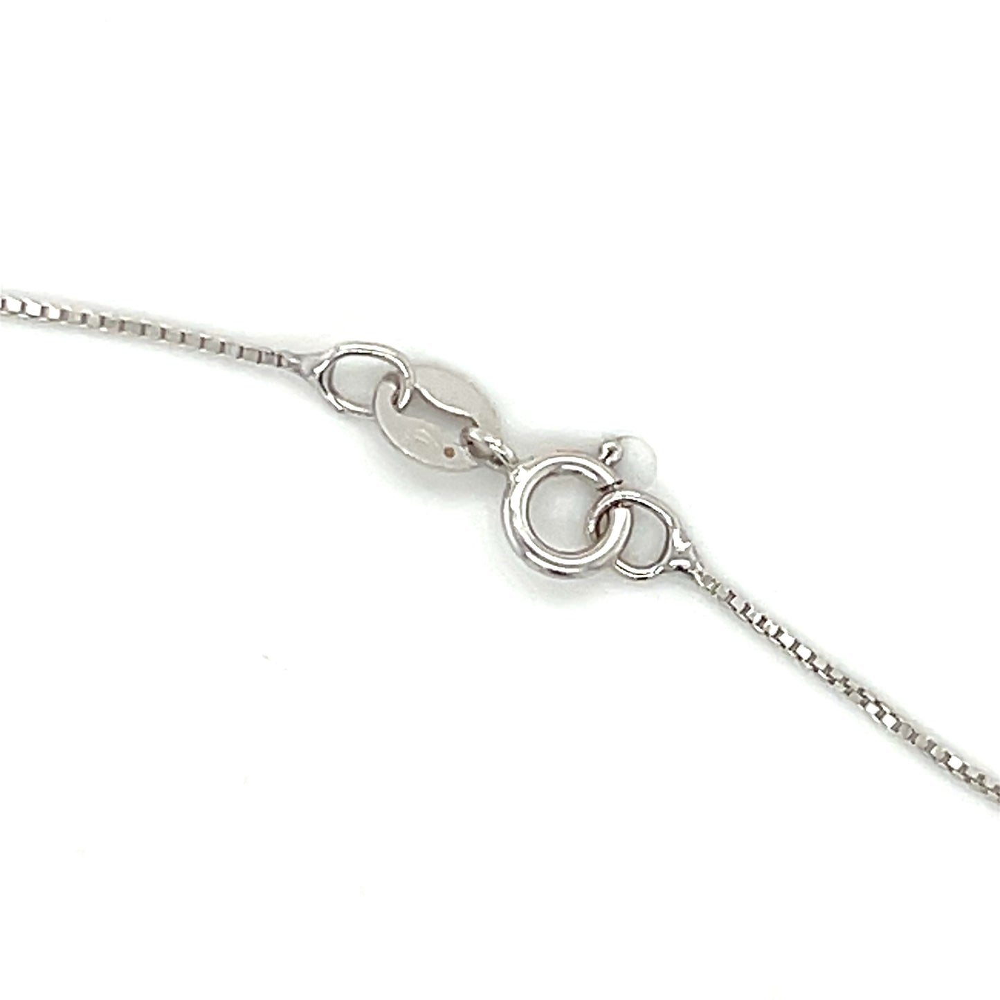 14K White Gold Diamond 18" Necklace; 0.20CTW; 1.3DWT