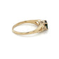 14K Yellow Gold Diamond & Sapphire Lady's Ring; 2.1g; Size 6