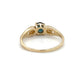 14K Yellow Gold Diamond & Sapphire Lady's Ring; 2.1g; Size 6