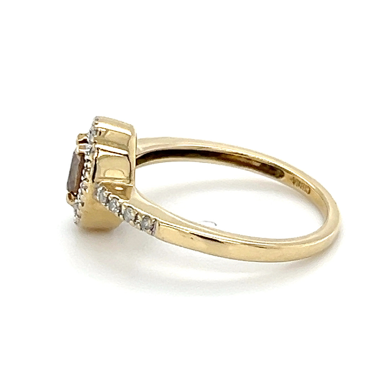 14K Yellow Gold Diamond Lady's Fashion Ring; 0.35CTW; 2.3g; Size 6