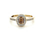14K Yellow Gold Diamond Lady's Fashion Ring; 0.35CTW; 2.3g; Size 6