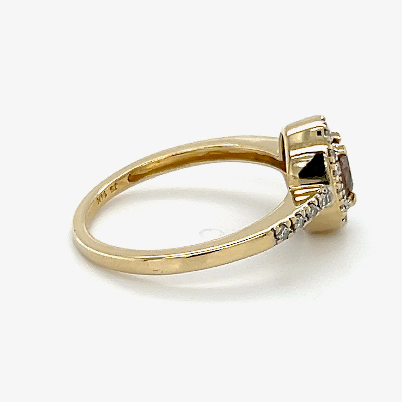 14K Yellow Gold Diamond Lady's Fashion Ring; 0.35CTW; 2.3g; Size 6