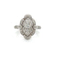 14K White Gold Diamond Lady's Fashion Ring; 0.25CTW; 4.3g; Size 8