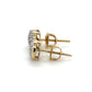 14K Yellow Gold Diamond Accent Stud Earrings; 0.6DWT