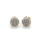 14K Yellow Gold Diamond Accent Stud Earrings; 0.6DWT