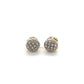 14K Yellow Gold Diamond Accent Stud Earrings; 0.6DWT
