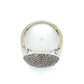 14K White Gold Diamond Lady's Ring; 0.65CTW; 6.3g; Size 8