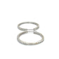 14K White Gold Diamond Hoop Earrings; 0.50CTW; 7g