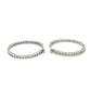 14K White Gold Diamond Hoop Earrings; 0.50CTW; 7g