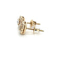10K Yellow Gold Diamond Stud Earrings; 0.50CTW; 1.6g;