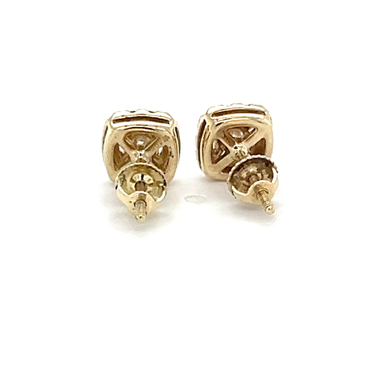 10K Yellow Gold Diamond Stud Earrings; 0.50CTW; 1.6g;