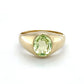 10K Yellow Gold Green Spinel Gentleman's Ring; 5.4g; Size 9.75