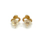 14K Yellow Gold Mickey Mouse Stud Earrings; 0.4g