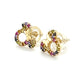 14K Yellow Gold Mickey Mouse Stud Earrings; 0.4g