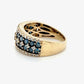 14K Yellow Gold Diamond Lady's Fashion Ring; 1.05CTW; 3.2DWT; Size 7