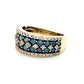 14K Yellow Gold Diamond Lady's Fashion Ring; 1.05CTW; 3.2DWT; Size 7