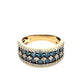14K Yellow Gold Diamond Lady's Fashion Ring; 1.05CTW; 3.2DWT; Size 7