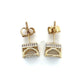 10K Yellow Gold Diamond Stud Earrings; 0.25CTW; 1.9g