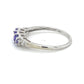 10K White Gold Amethyst Lady's Ring; 1.4g; Size 7