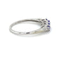 10K White Gold Amethyst Lady's Ring; 1.4g; Size 7