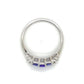 10K White Gold Amethyst Lady's Ring; 1.4g; Size 7