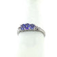 10K White Gold Amethyst Lady's Ring; 1.4g; Size 7