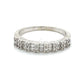 14K White Gold Diamond Lady's Wedding Band; 0.20 CTW; 2.4g; Size 7