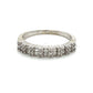 14K White Gold Diamond Lady's Wedding Band; 0.20 CTW; 2.4g; Size 7
