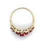 10K Yellow Gold Synthetic Ruby Lady's Ring; 2.3g; Size 7