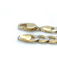 10K Two-Tone Gold 30" Curb Chain; 81g