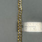 10K Two-Tone Gold 30" Curb Chain; 81g