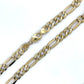 10K Yellow Gold 22" Figaro Chain; 24.9g