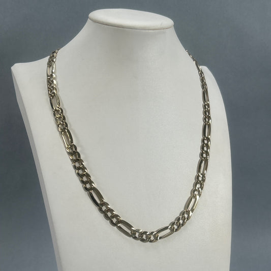 10K Yellow Gold 22" Figaro Chain; 24.9g