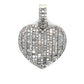 10K White Gold Diamond Heart Pendant; 1.5CTW; 9.3g