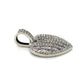 10K White Gold Diamond Heart Pendant; 1.5CTW; 9.3g