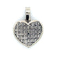 10K White Gold Diamond Heart Pendant; 1.5CTW; 9.3g