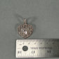 10K White Gold Diamond Heart Pendant; 1.5CTW; 9.3g