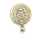 10K Two-Tone Gold Lion Pendant; 3.7g