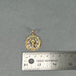 10K Two-Tone Gold Lion Pendant; 3.7g