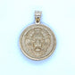 10K Two-Tone Gold Lion Pendant; 3.7g
