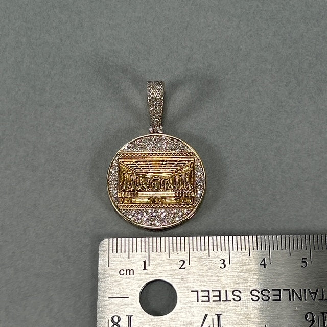 10K Two-Tone Gold Diamond "Last Supper" Pendant; 0.40CTW; 6.1g