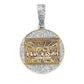 10K Two-Tone Gold Diamond "Last Supper" Pendant; 0.40CTW; 6.1g