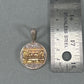 10K Two-Tone Gold Diamond "Last Supper" Pendant; 0.40CTW; 6.1g
