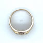 10K Yellow Gold Diamond Gentleman's Fashion Ring; 0.01CTW; 5.9g; Size 11.5