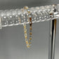 14K Yellow Gold Aquamarine 7" Bracelet; 6g