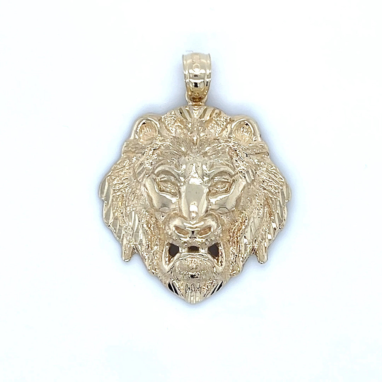 10K Yellow Gold Lion's Head Pendant; 2.2g