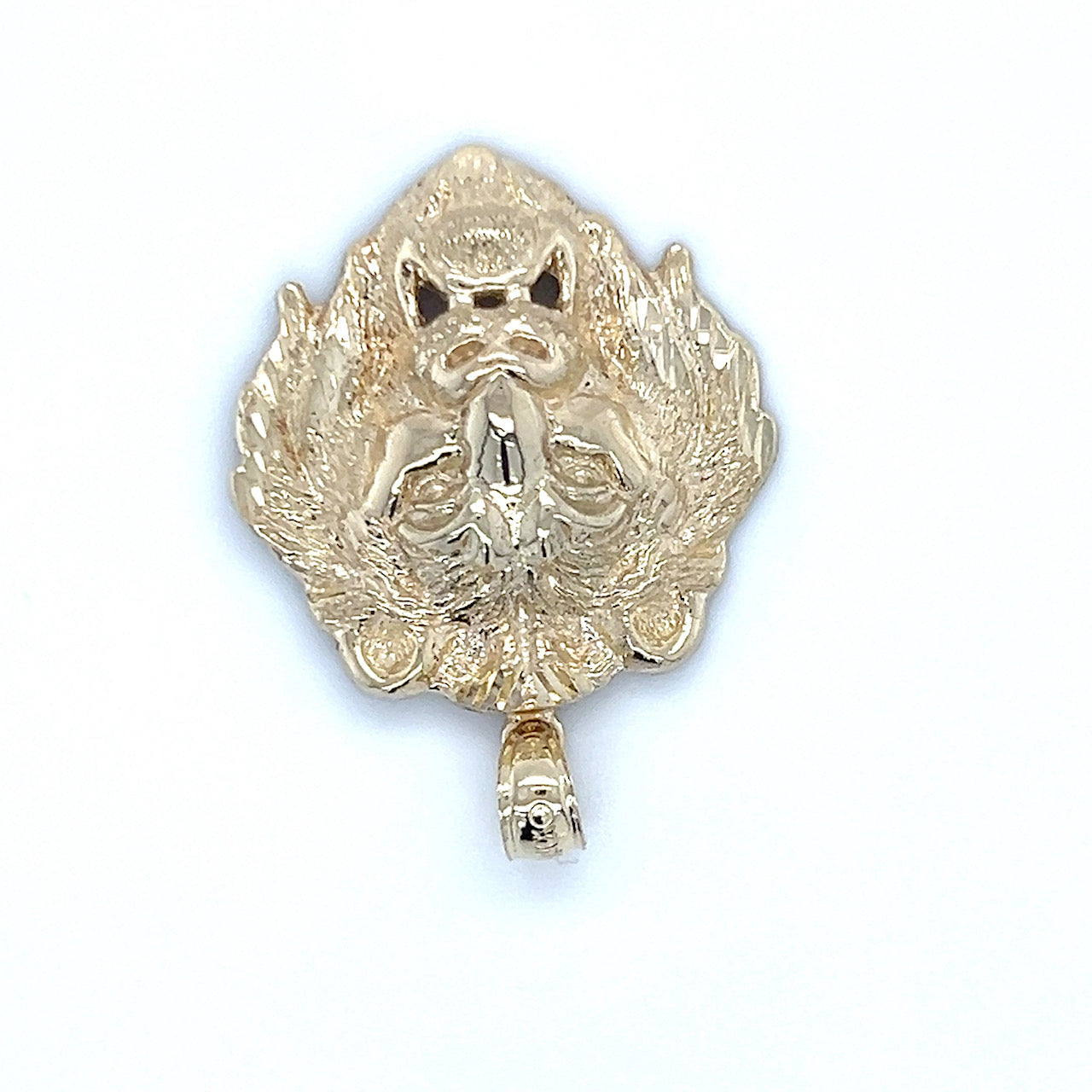 10K Yellow Gold Lion's Head Pendant; 2.2g