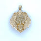 10K Yellow Gold Lion's Head Pendant; 2.2g