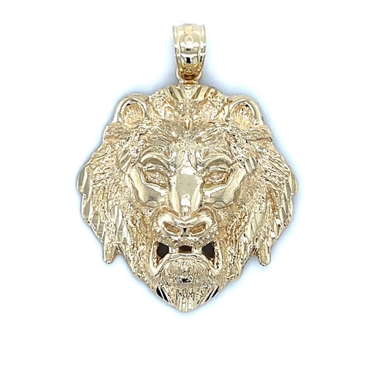 10K Yellow Gold Lion's Head Pendant; 2.2g