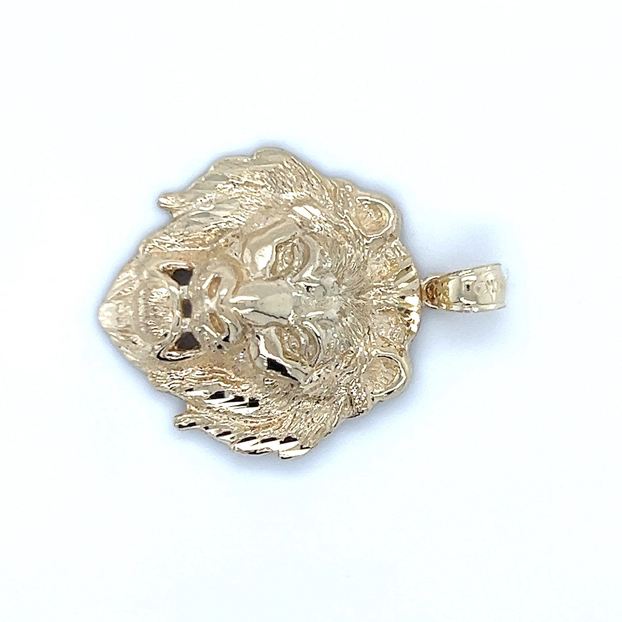10K Yellow Gold Lion's Head Pendant; 2.2g